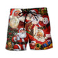 Christmas Santa Story Night Painting Style – Beach Short