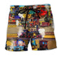 Train Travel Well Colorful – Beach Short