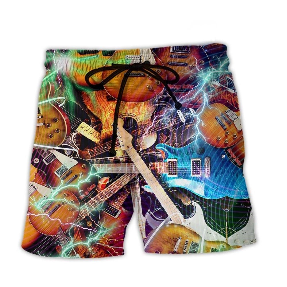 Music World With Guitars Style – Beach Short