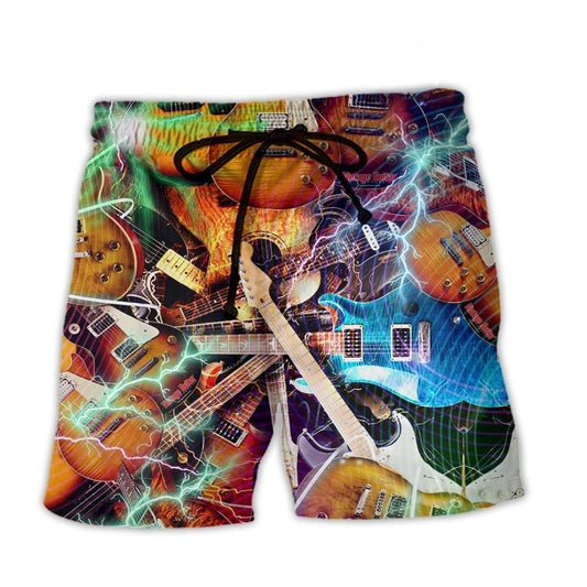 Music World With Guitars Style – Beach Short