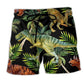 Dinosaur Ancient Jungle Adventure Art – Beach Short