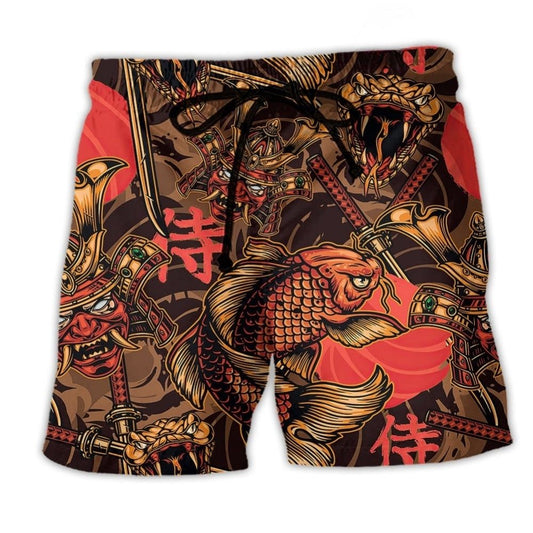 Samurai Japan Red Art – Beach Short