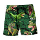 Dinosaur Green Lover Style – Beach Short
