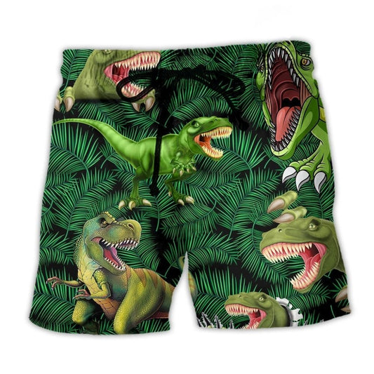 Dinosaur Green Lover Style – Beach Short