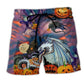Dragon Halloween Scaredy - Beach Short