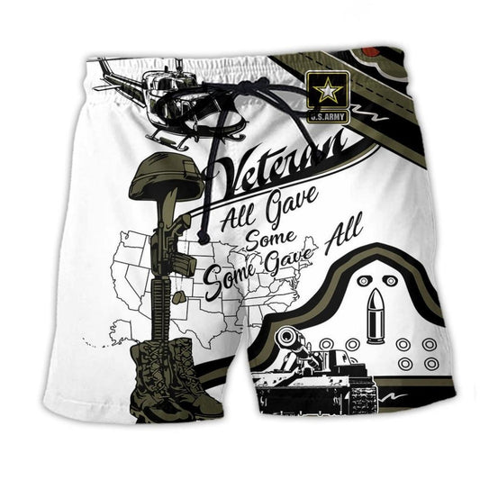 Veteran US Army Simple Style – Beach Short