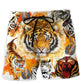 Colorful Tiger Painting Cool – Beach Short