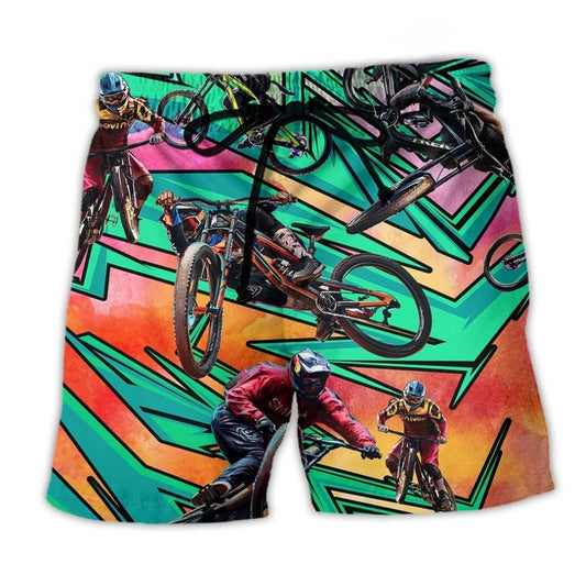 Mountain Bike Oh Shift Humor - Beach Short