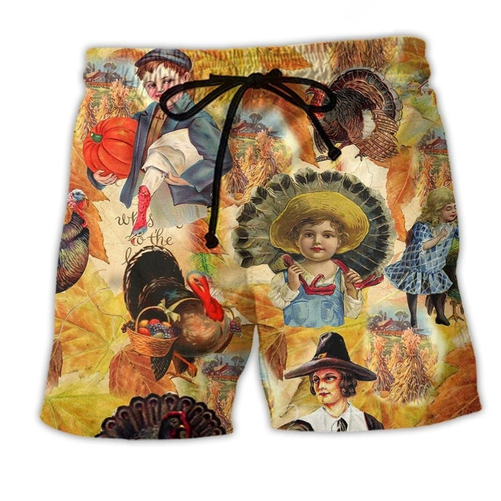 Turkey Bad Day To Be An Animal Funny – Beach Short