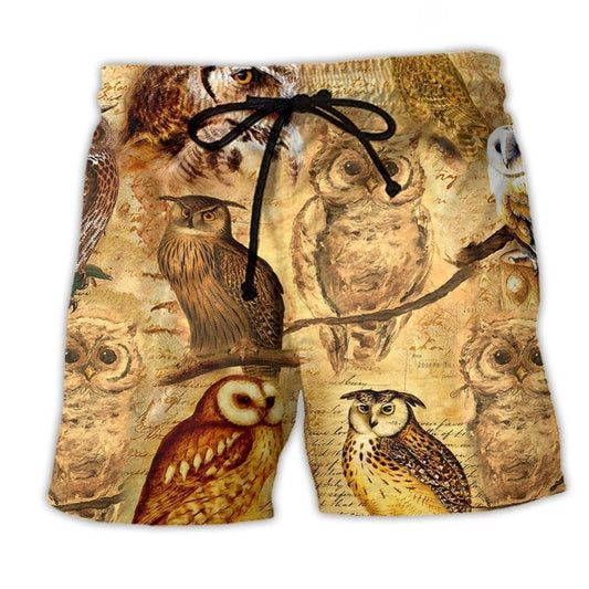 Owl Retro Love Life Classic - Beach Short