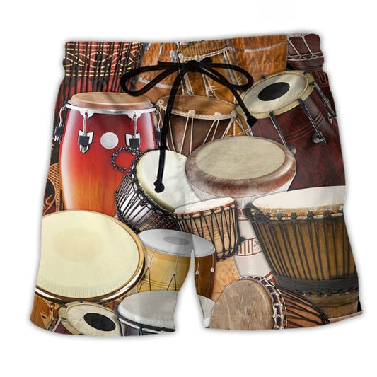 Drum Music Lifestyle Art – Beach Short