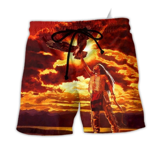 Native Peace Sunset Style - Beach Short