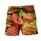 BBQ Hamburger Grilling Food – Beach Short