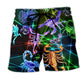 Neon Scorpion Stunning Graphic Style – Beach Short