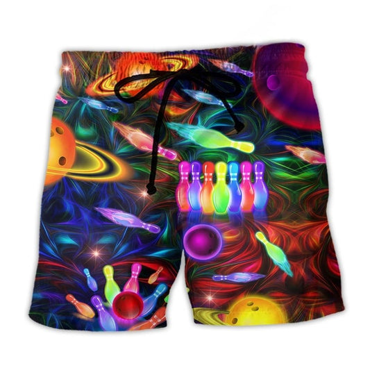 Bowling Galaxy Strike Color - Beach Short