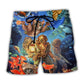 Diving Cat Underwater Art – Beach Short