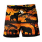 Elephant Strength Sunset – Beach Short