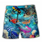 Ocean Hidden Treasure Under Waves – Beach Short