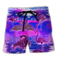 Be A Flamingo Inspirational Art – Beach Short