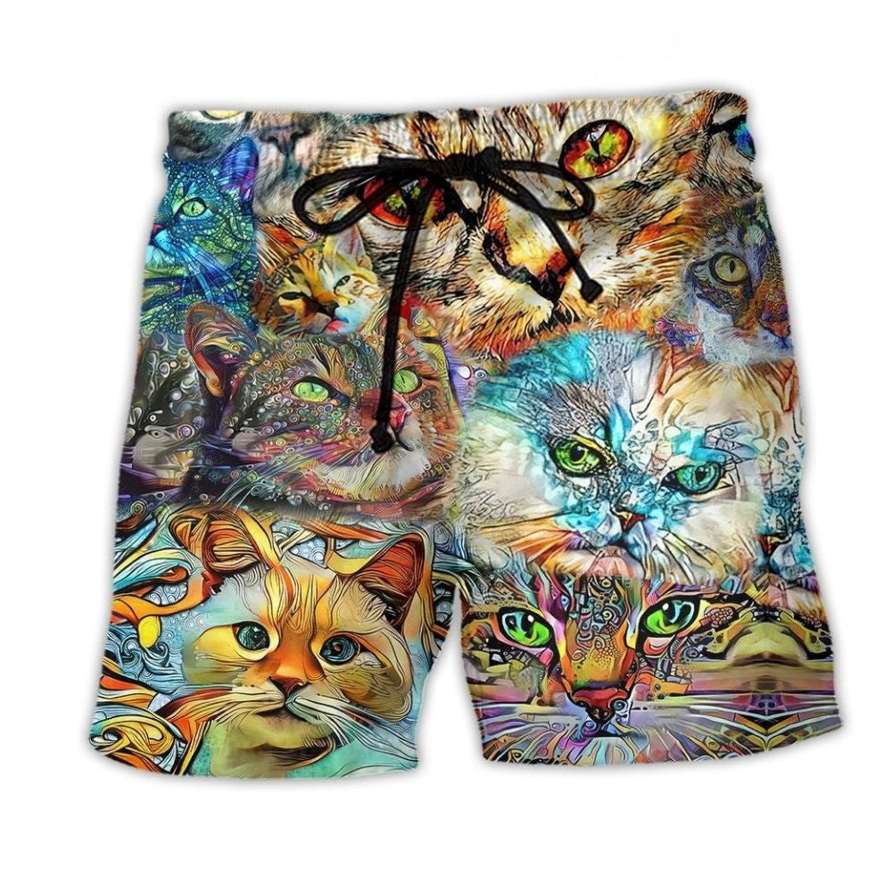 Real Men Love Cats – Beach Short