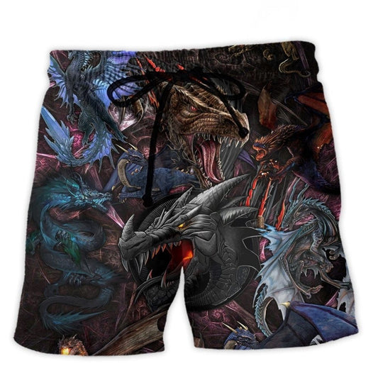 Dragon In A Mystery Fantasy World – Beach Short