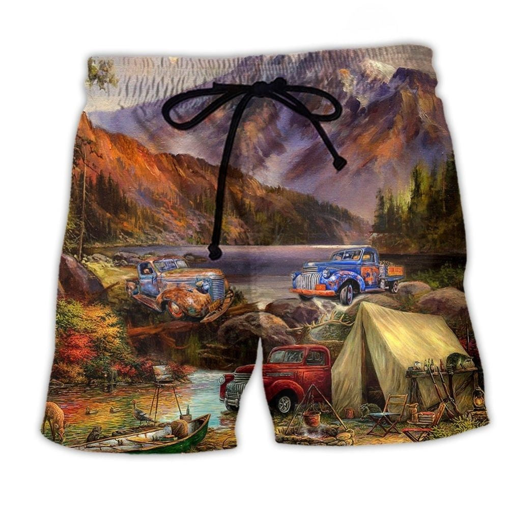 Camping Car Mountain – Beach Short