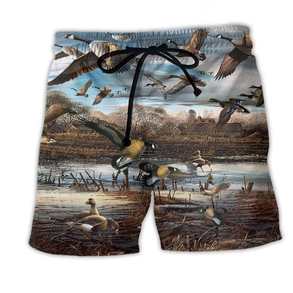Canada Geese Animal Love – Beach Short