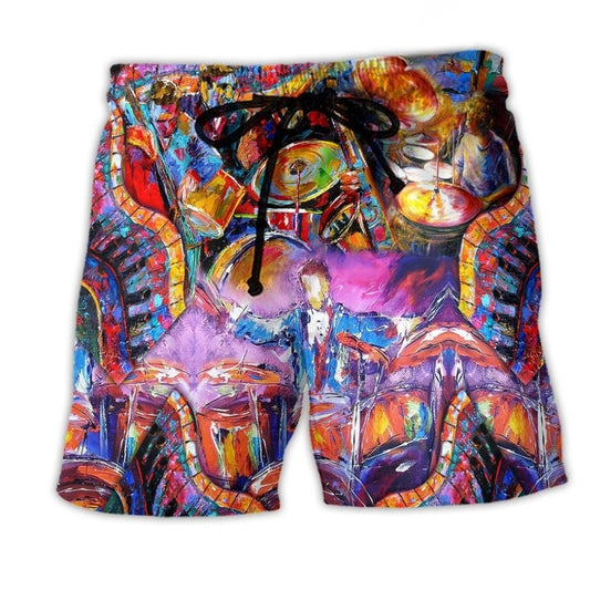 Drums Kill The Silence Music – Beach Short