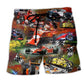 Racing Life Is Better Track Style - Beach Short
