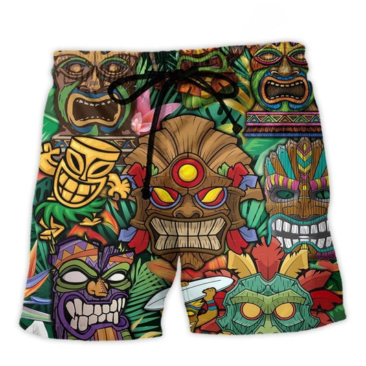 Tiki Tropical Vibes – Beach Short