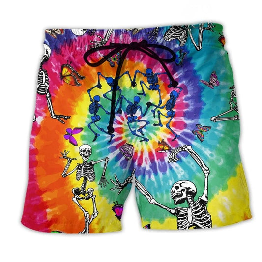 Hippie Skull Butterfly Dance – Beach Short