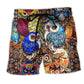 Owl Full Color Speical Pattern - Beach Short