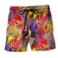 Colorful Tropical Bird – Beach Short