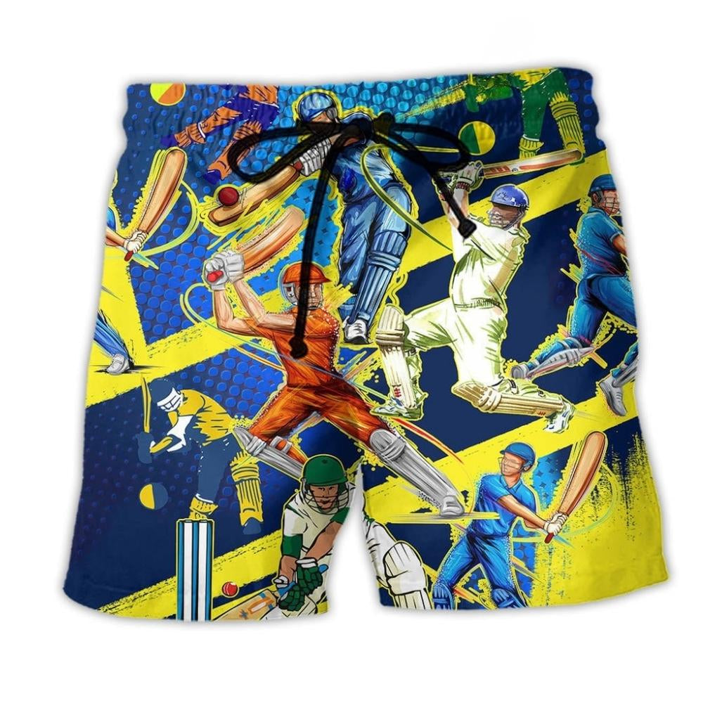 Cricket Play Colorful Style – Beach Short