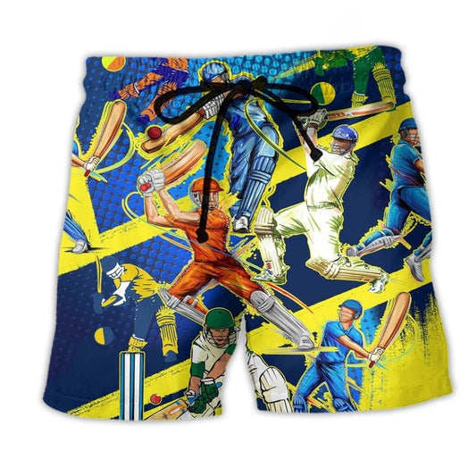 Cricket Play Colorful Style – Beach Short