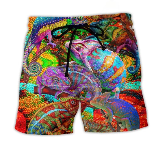 Funny Lizard Animal Quote - Beach Short