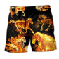 Fire Horse Dark Art – Beach Short