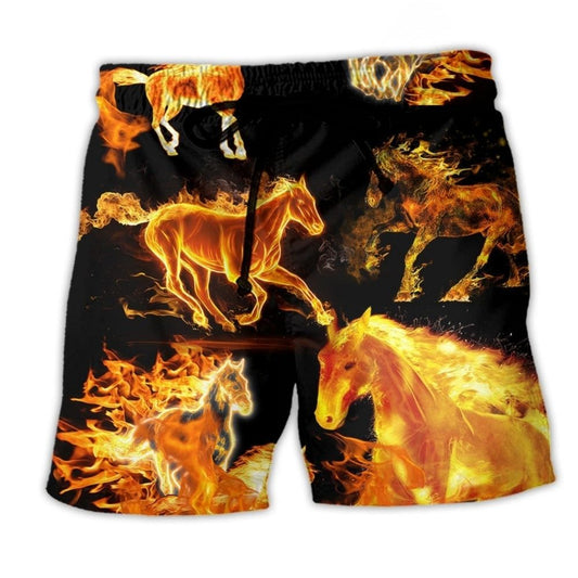 Fire Horse Dark Art – Beach Short