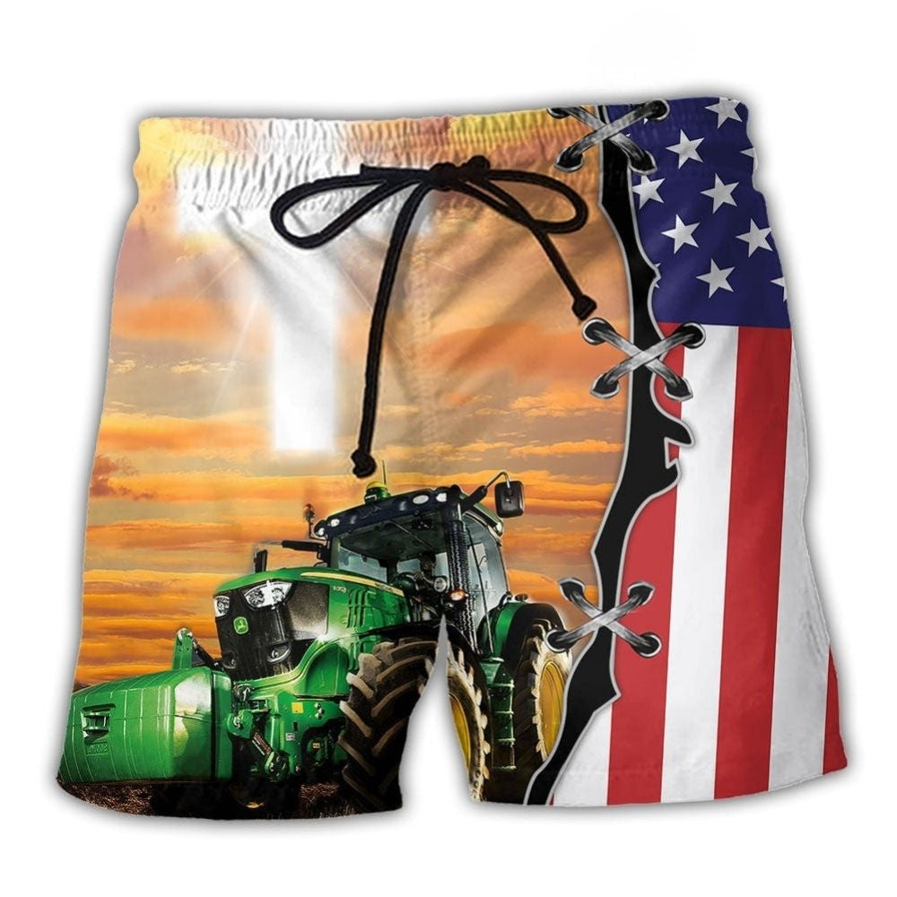 Farmer Tractor Pride – Beach Short