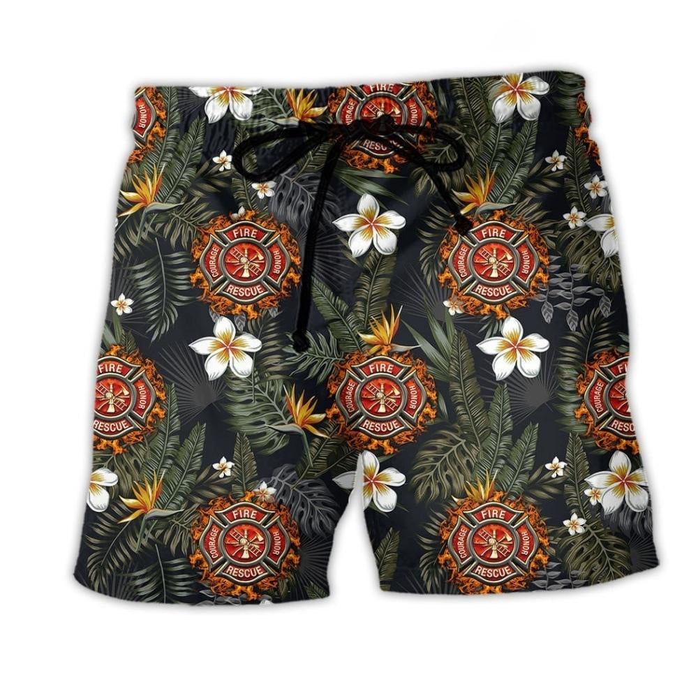 Firefighter Flower Inspired – Beach Short