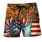 American Eagle Patriotic Art - Beach Short