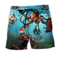 Octopus Giant Diver Green - Beach Short