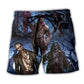 Zombie Blood Dark Halloween Art - Beach Short