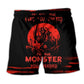 Viking Wolf Red Monster – Beach Short