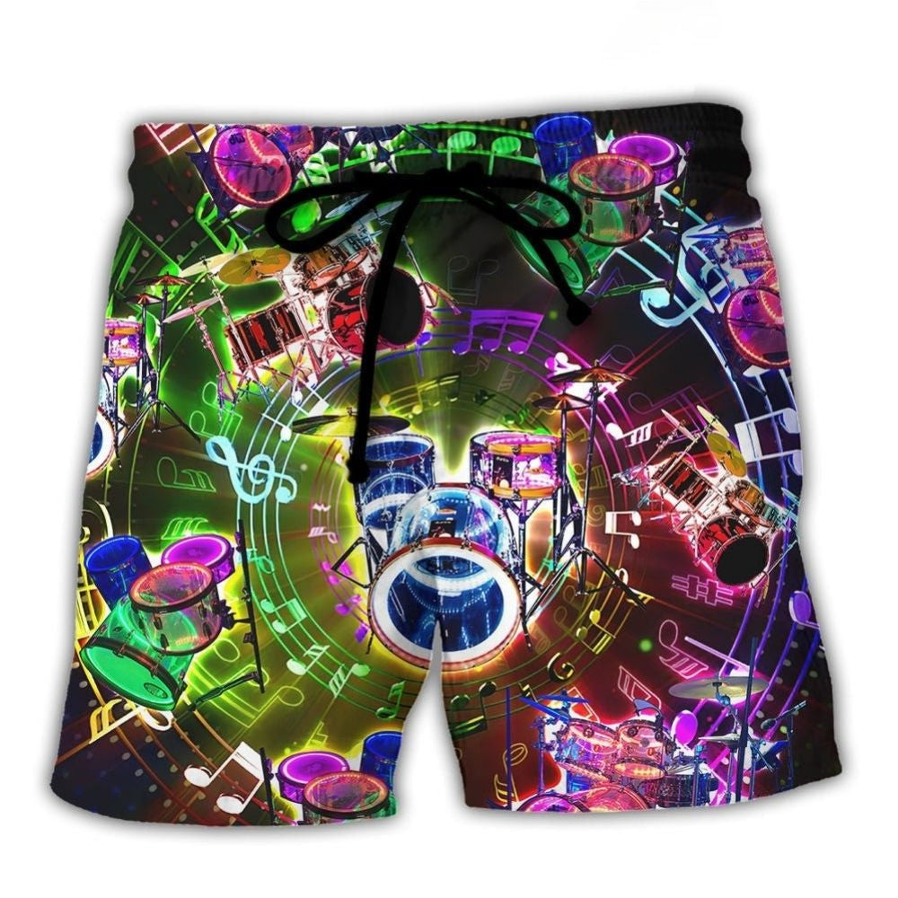 Drums Music Lifestyle Art – Beach Short