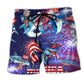 Patriotic Shark America Theme Art – Beach Short