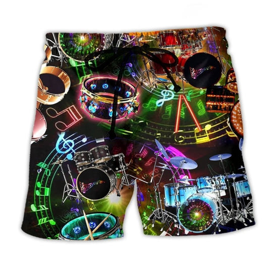Music All You Need Is Drums - Beach Short