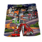 Proud Trucker Eagle Road Style – Beach Short