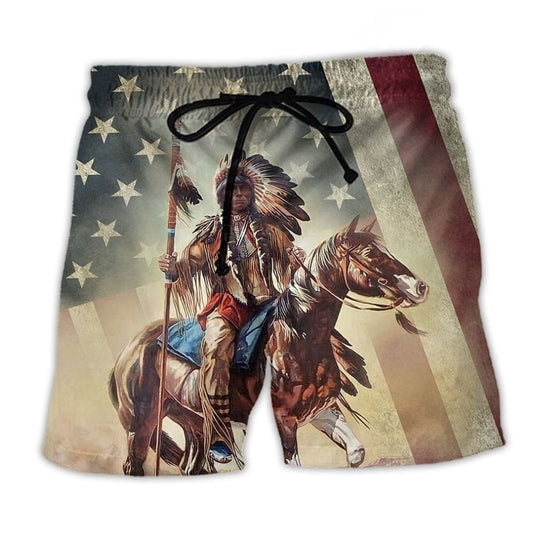 Native Horses Protect Land – Beach Short