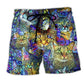 Tabby Cat Lover Art – Beach Short